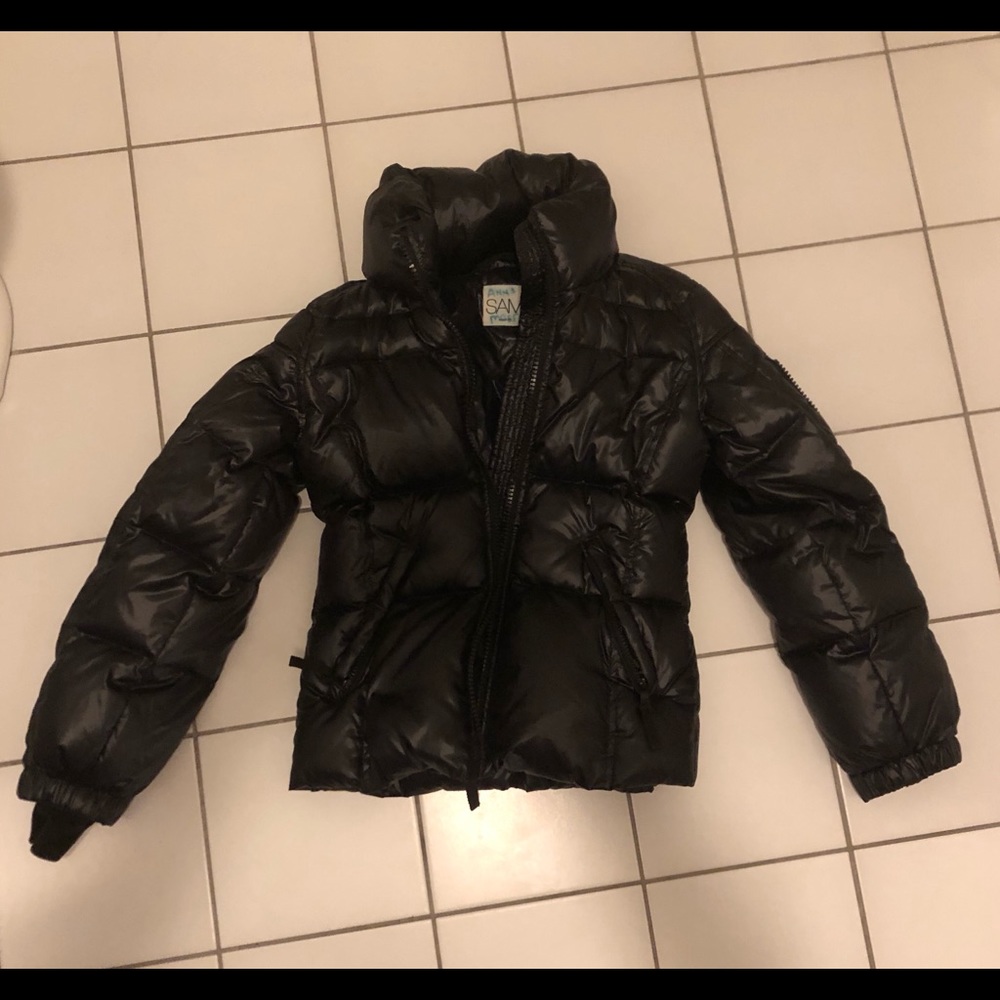 SAM girls puffer jacket in jet black